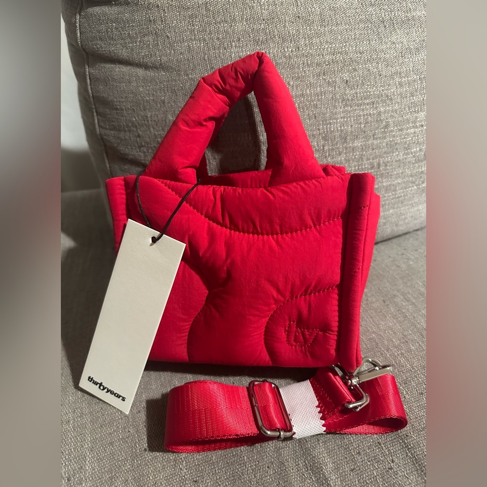 Thirty Years mini drift tote in Cherry. Brand new with tag.